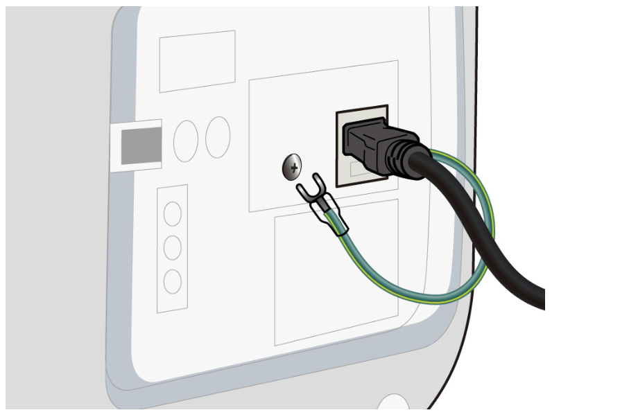 発電機のアース端子に接続